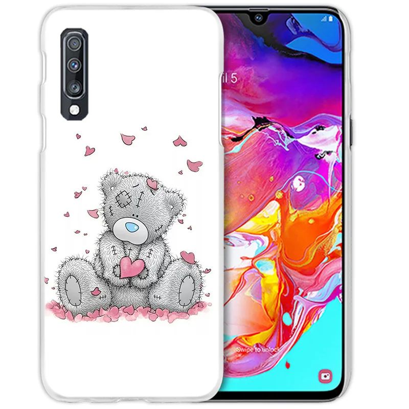 Чехол Teddy Me To You Bear для Samsung Galaxy A50 A70 A20e A40 A30 A20 A10 A31 A21 A9 A7 2018 жесткий прозрачный чехол