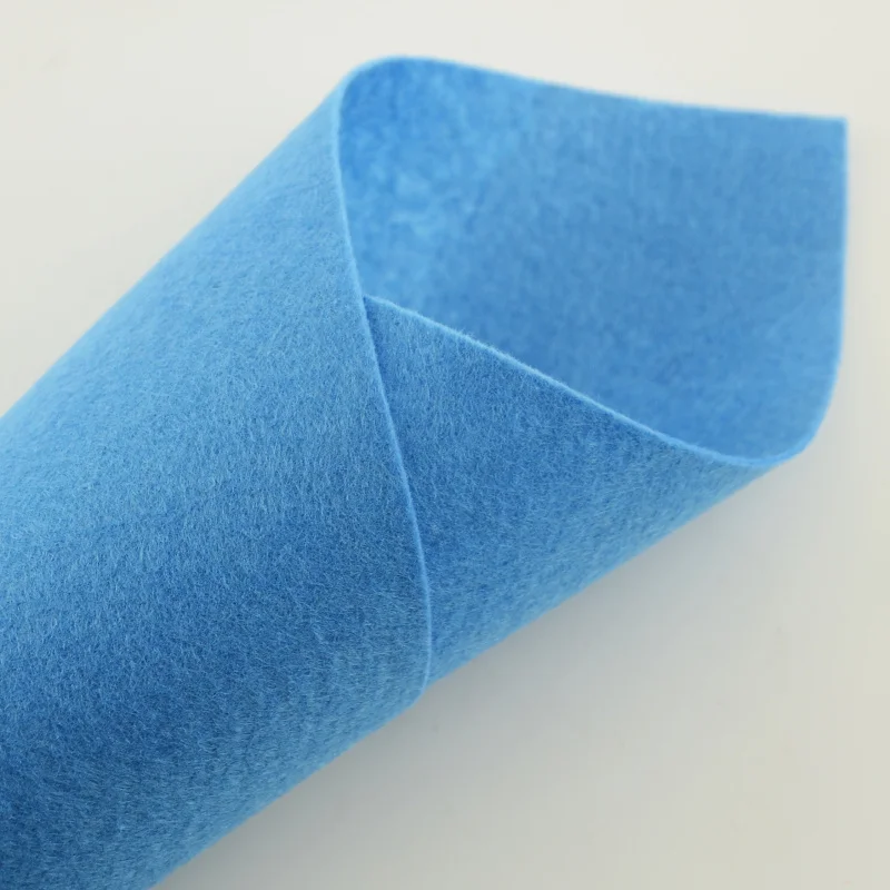 1mm Thick Blue Colour Sewing for Accessories Art Work Cup Mat Placemat Photographic Backgrounds100% Polyester Felt Fabric Bags|polyester felt