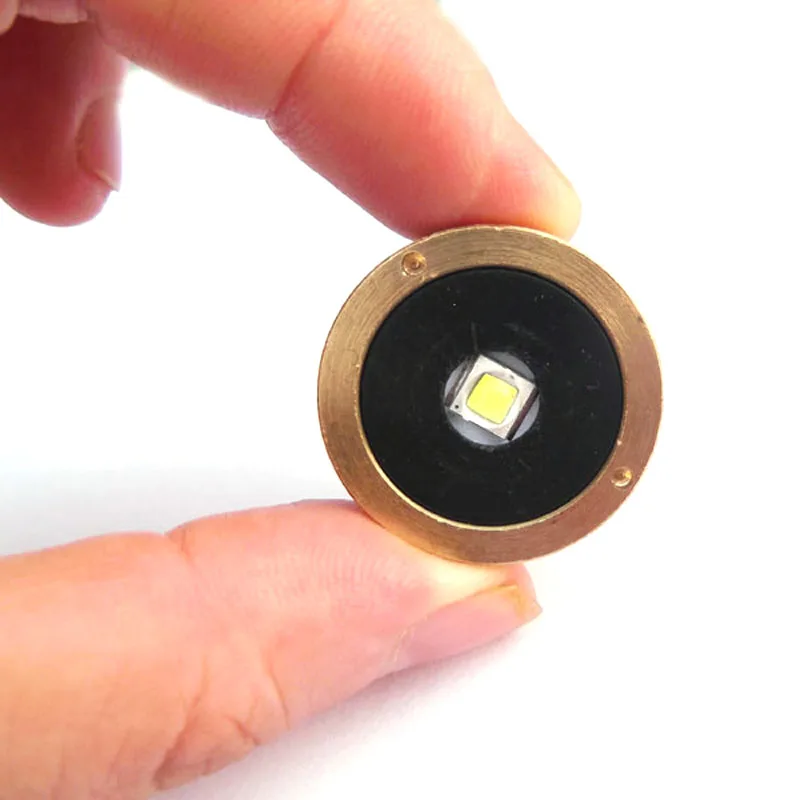 Чистая латунь База 1xcree XM-L2 U3 1800 Люмен светодиодный вклинивание для C8 фонарик