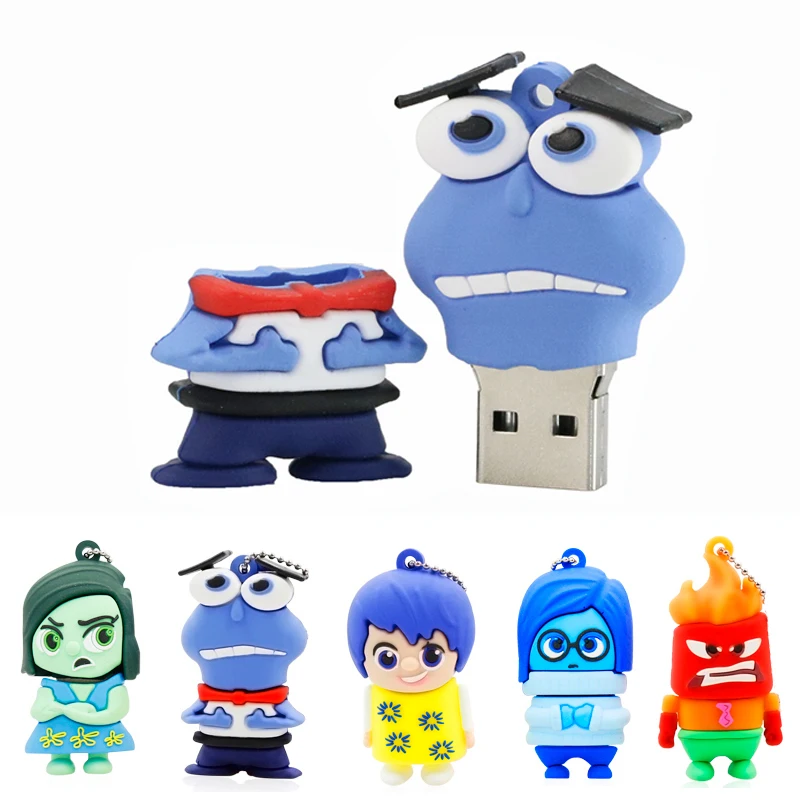 Экспрессия usb флэш накопитель мультфильм USB 2 0 128 Мб 32 Гб 64 памяти переносной