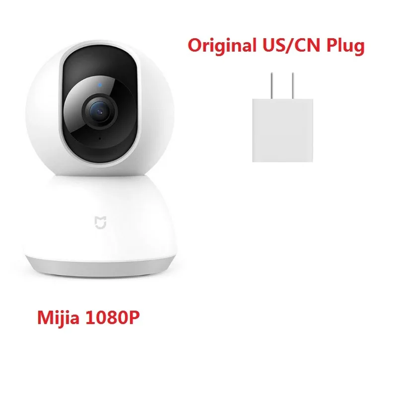 MIJIA US Plug Xiaomi IMI умная камера Веб-камера 1080P WiFi Pan-tilt ночное видение 360 Угол видео камера Детский Монитор домашняя камера безопасности - Цветной: MIJIA US Plug