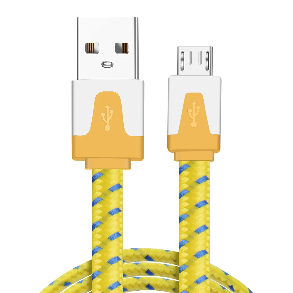ROMICHW Micro USB кабель для быстрой зарядки USB кабель для передачи данных Android мобильный телефон usb зарядный шнур для samsung Xiaomi huawei нейлоновый кабель