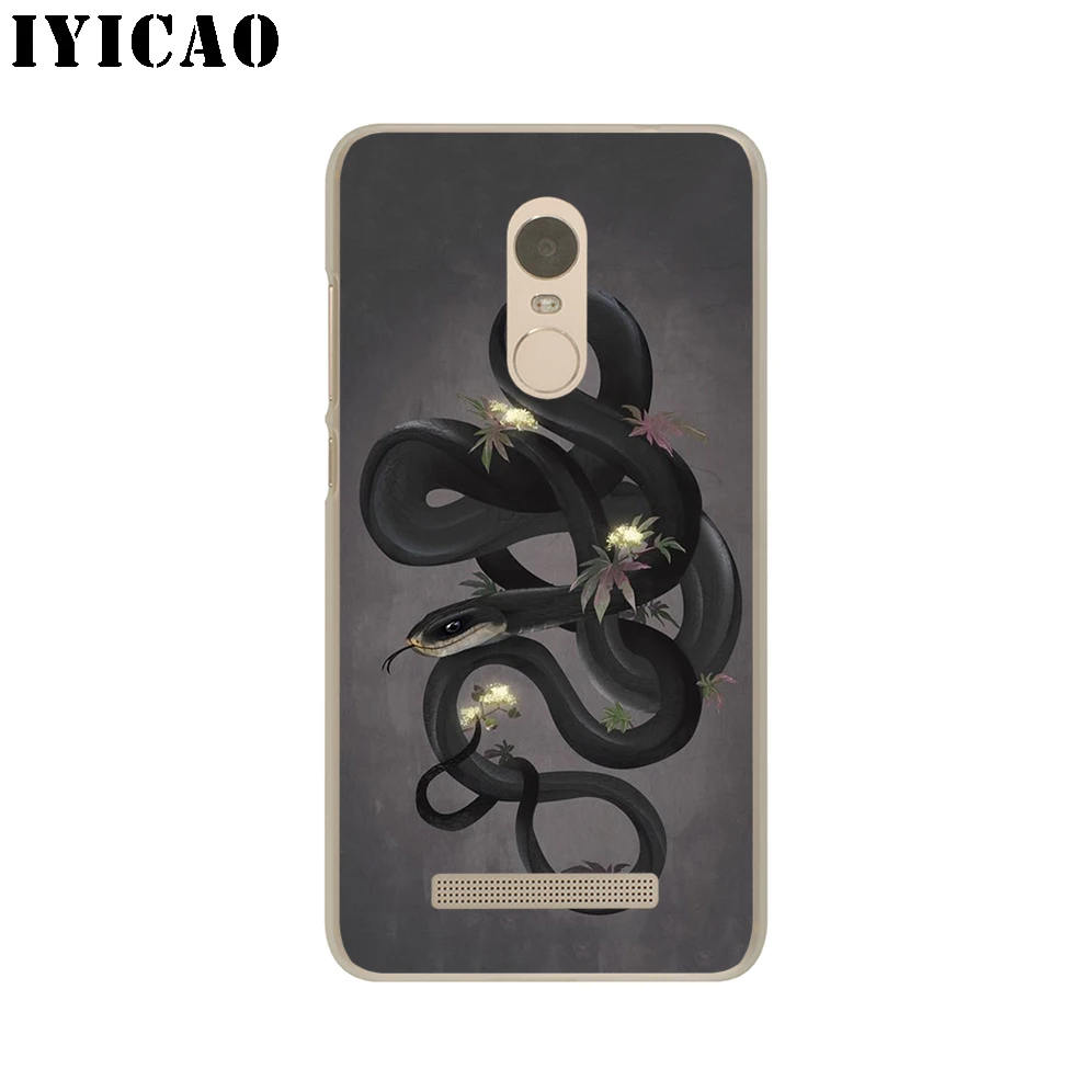 Жесткий чехол IYICAO с изображением цветка Дракона Для Redmi 8A 6A 4A S2 Note 7 3 4X6 5 Pro 5A Prime Plus