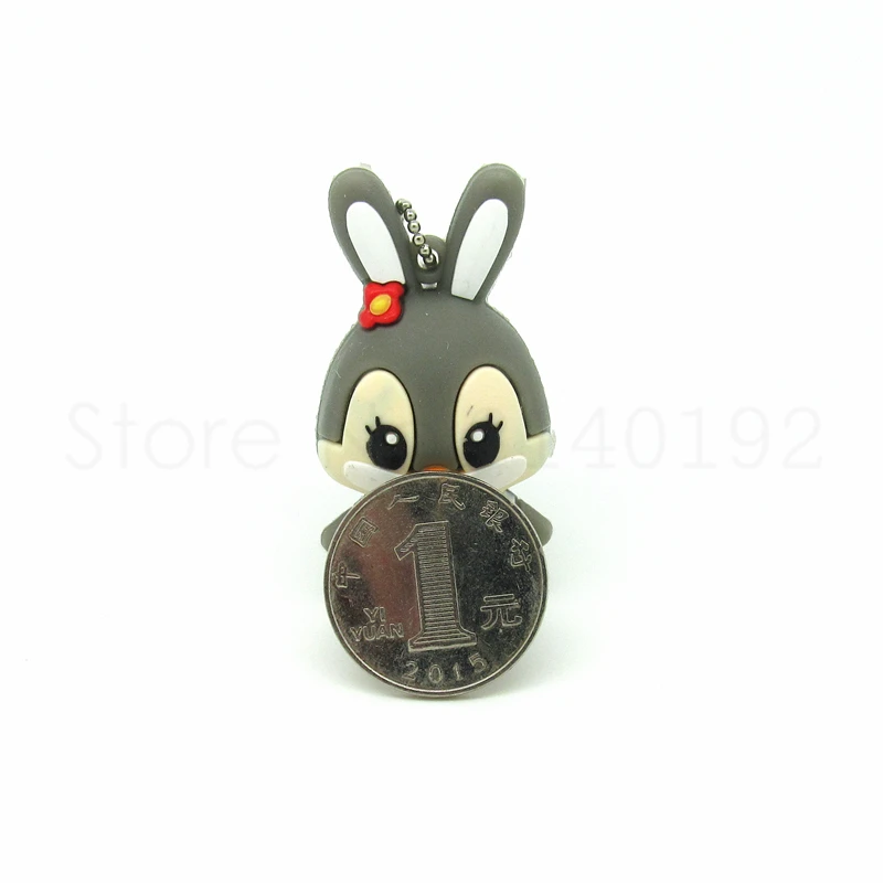 

Lovely rabbit USB Flash Drive Gift pendrive cartoon animal Pen Drive U Disk memory stick 128MB 4GB 8GB 16GB 32GB