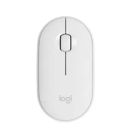 Серый logitech галька Bluetooth Мышь Син энд светильник бесшумные мыши Портативный современный красочный черного/серого/розового цвета - Цвет: Серый