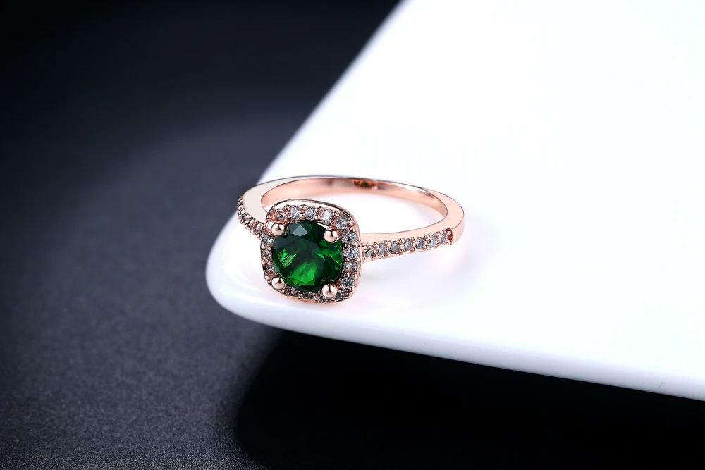 Серебряный Цвет Изысканный Bijoux(украшения своими руками) модные квадратные Свадебные& Обручение кольцо, сделанное с кубическим цирконием ювелирные изделия R531 R559 R560