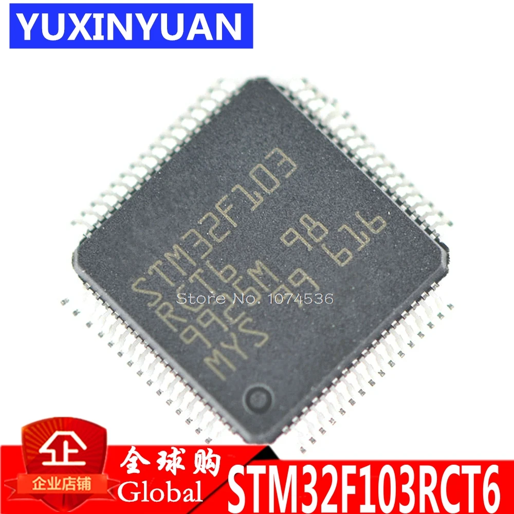 1 шт. STM32F103RCT6 STM32F103 патч 32 битные микроконтроллеры CORTEXM3 256 k флэш память чип QFP в