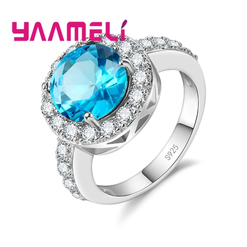 Диск 925 пробы Серебряное кольцо белый/красный/синий/зеленый/фиолетовый|Кольца| |