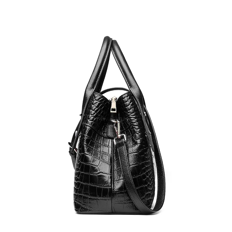 Bolsa feminina сумка-мессенджер из коровьей кожи с крокодиловым узором большая сумка