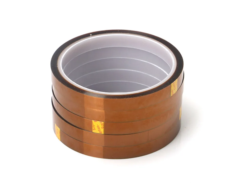 1Pc 33M Heat Resistant Polyimide Tape High Temperature Adhesive Insulation Tape for BGA PCB SMT Width 2/5/10/15/20/30/50mm