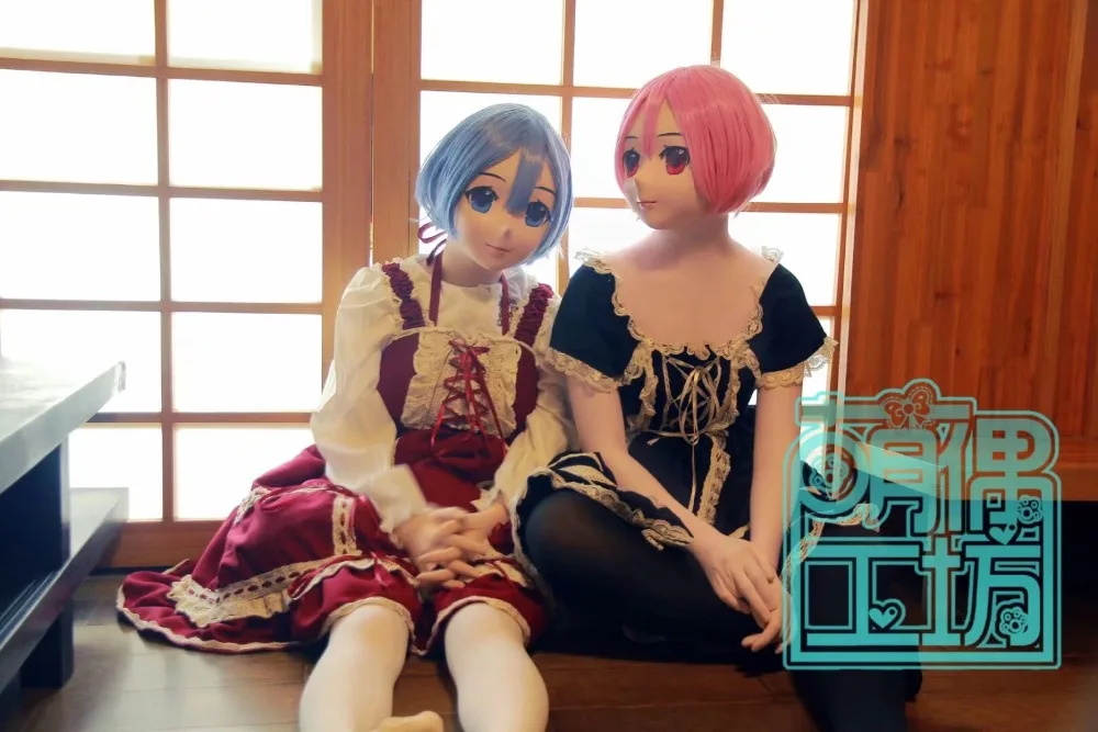 NEW-35) Силиконовые BJD кукла половина головки Kigurumi маска Трансвестит Красота макияж Косплэй маска Аниме Kigurumi маски