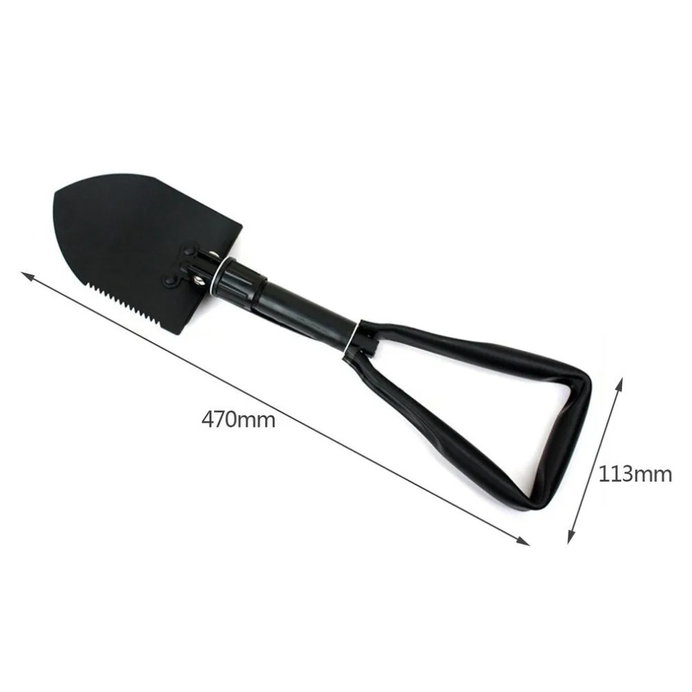 

Carbon Steel Army Military Three Folding Spade Shovel Camping Metal Portable Survival Trowel Garden Outdoor Tool High Quality