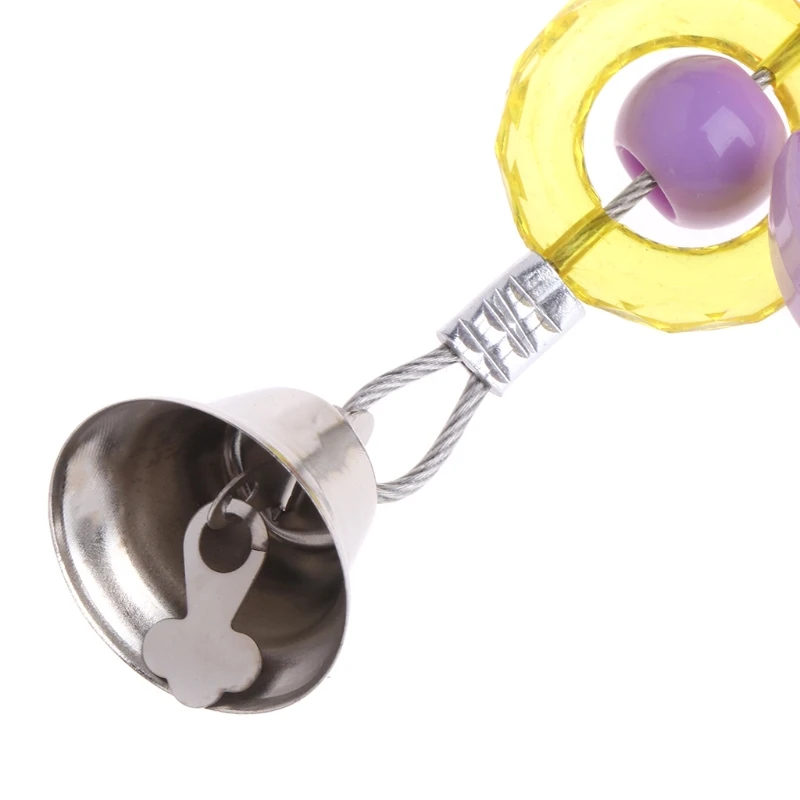 Игрушечные попугаи цепочка красочные кольца бусины акриловые птицы