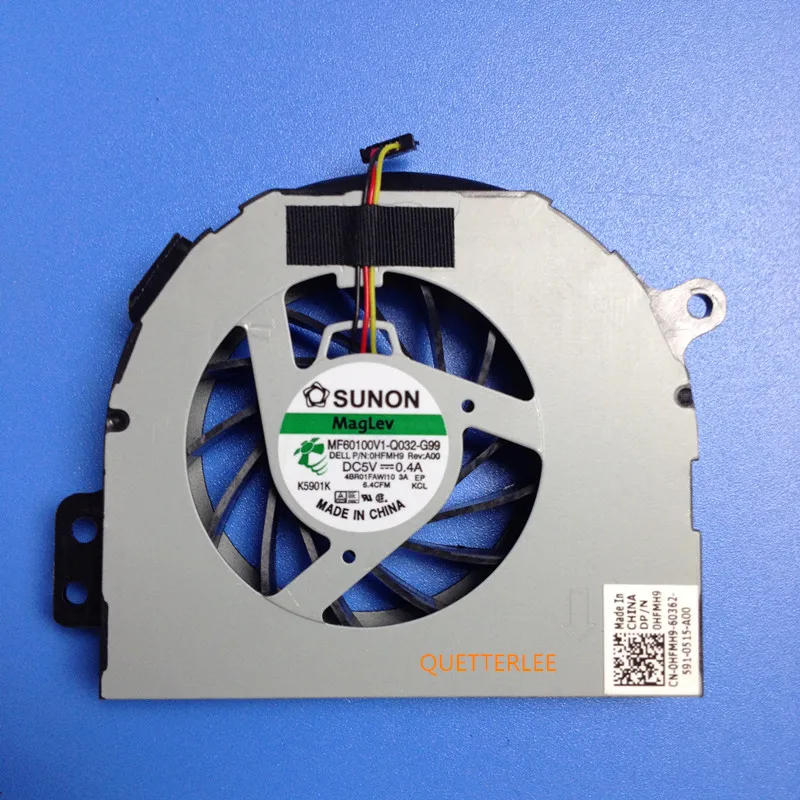Новый вентилятор ЦП для Dell 14R N4110 N4120 M411R N4410 0HFMH9 MF60100V1-Q032-G99 / DC5V 0.4A 3 pin | Компьютеры и