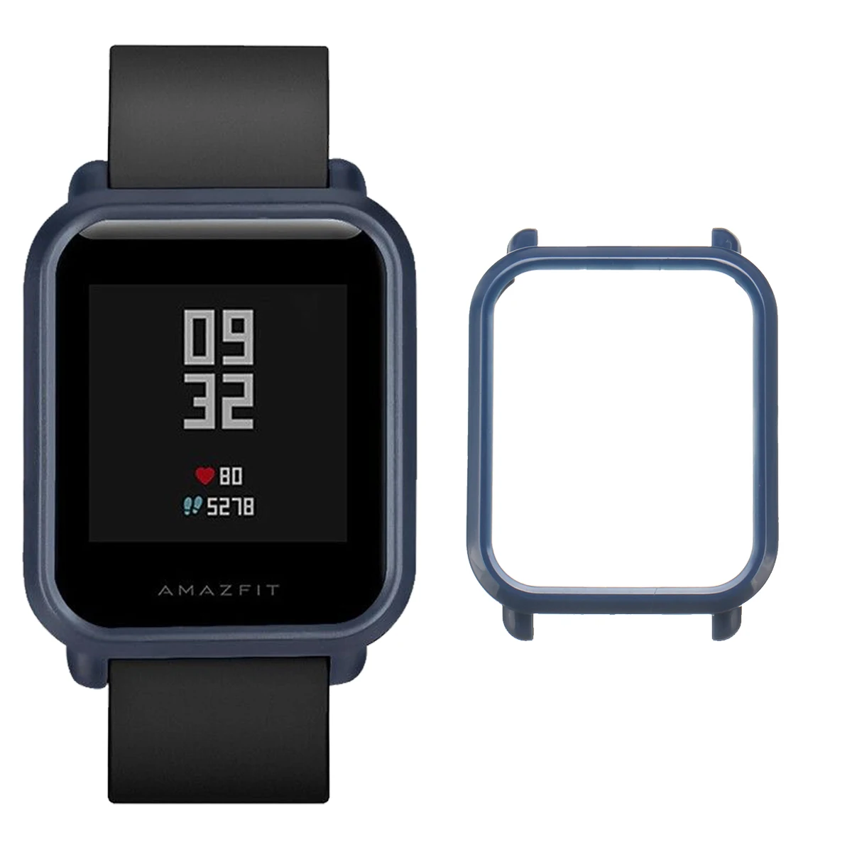 Midnight blue Чехол-рамка для часов Защитная пленка для Xiaomi для Huami Amazfit Bip Bit спортивные часы Молодежные умные аксессуары - Цвет: Midnight blue