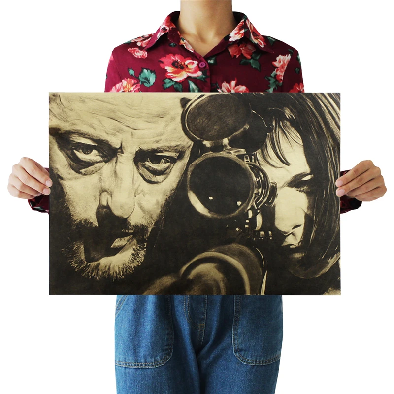 6 стилей Leon профессиональный классический фильм плакат крафт-бумага Бар плакат ретро плакат декоративной живописи стикер на стену