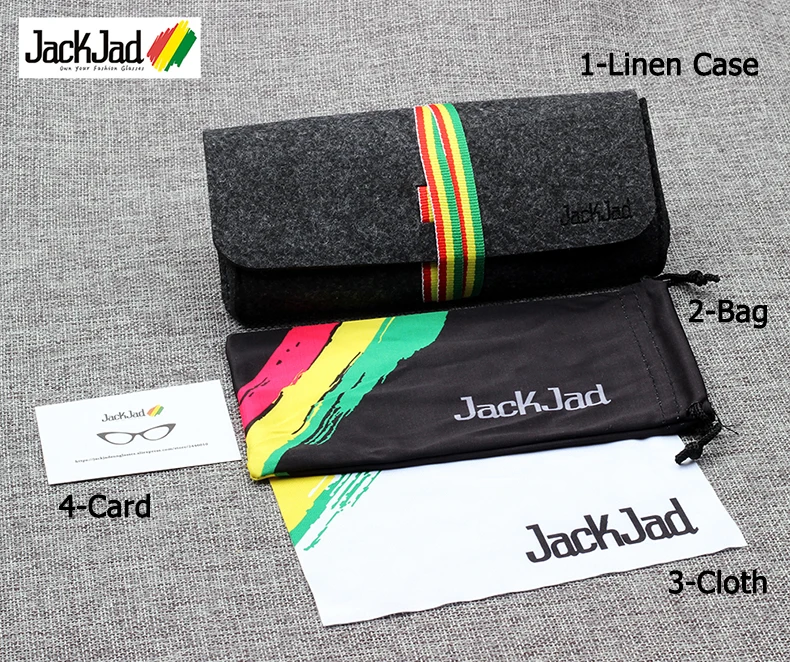 Солнцезащитные очки JackJad мужские с бамбуковыми дужками модные авиаторы в