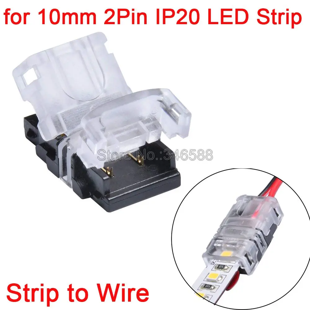 2pin 10mm IP20 5 шт./лот 2Pin 3Pin 4Pin 5Pin светодиодные ленты Разъем для одного цвета RGB RGBW CCT цвет светодиодные ленты для подключения провода использовать терминалы - Цвет: 2pin 10mm IP20