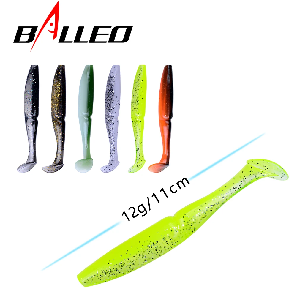 Мягкая приманка Balleo 3 шт./лот 12 г/11 см двухцветная рыболовная шэд червь свимбейты