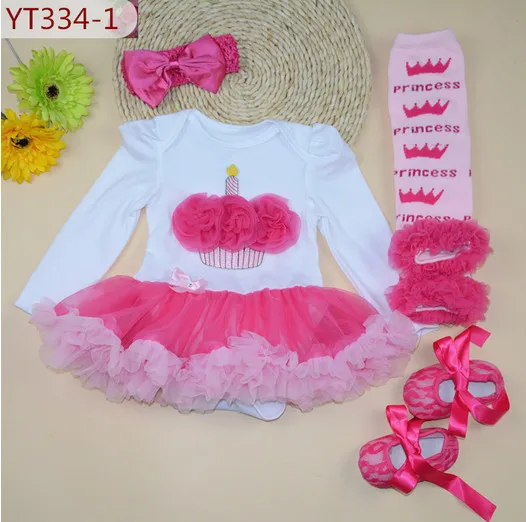 4 шт./комплект детское боди с юбкой пачкой и оборками|birthday girl bodysuit|leg warmer outfitsbirthday