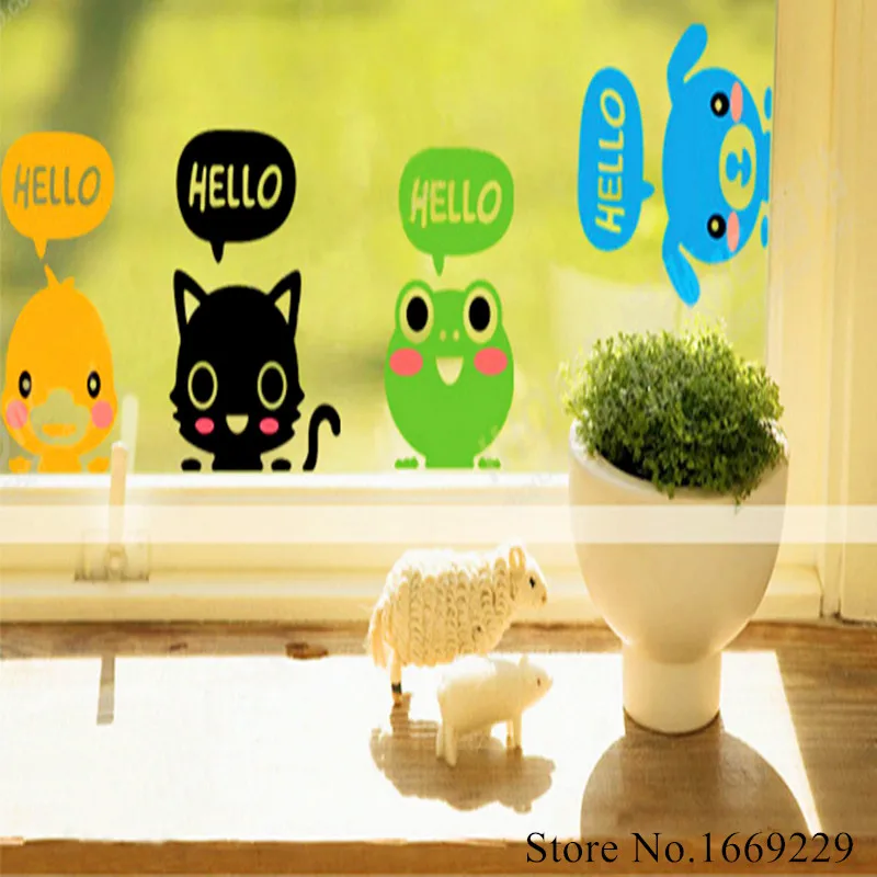 DIY Забавный мультяшный Детский Светильник для Спальни Декоративные наклейки