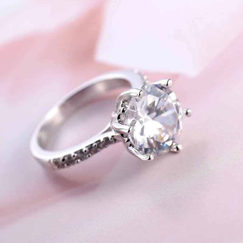 Романтические кольца для помолвки женщин подарок влюбленных 925 пробы серебряные