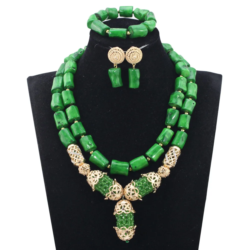 Последний набор ювелирных изделий коралловые бусины ювелирный нигерийских