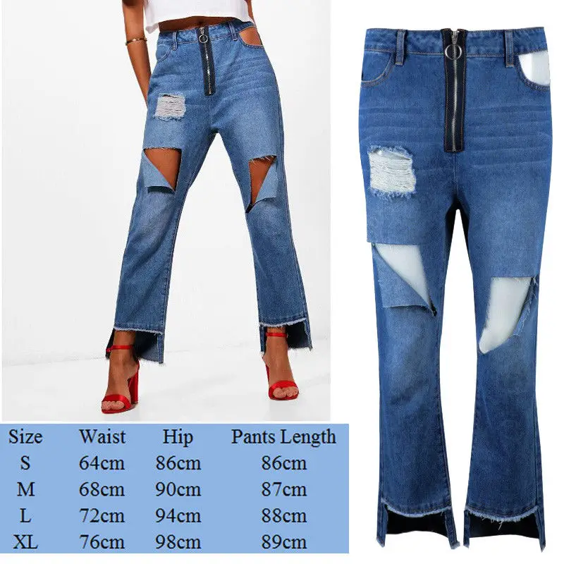 Сексуальные женские джинсы Стрейчевые рваные с высокой талией|sexy jeans woman|jeans womansexy