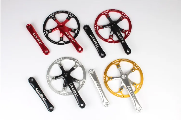 Litepro шатун цепи 130 BCD складной велосипед BMX односкоростная цепь колеса AL7075 170 мм Crank 130bcd зуб 45T 47T 53T 56T 58T