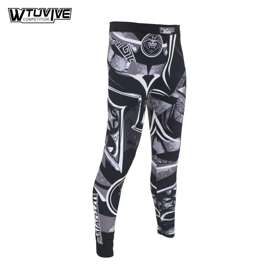 WTUVIVE MMA черный самурайский Броня дышащая одежда для фитнеса бойцов штаны Тигр