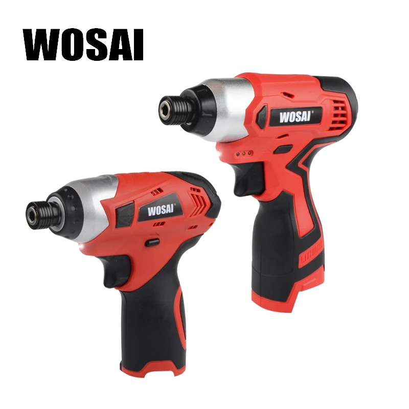 WOSAI Screwdriver cordless Lithium-Ion Cordless Electric drill Household Multifunction Hit Electric Drill Tools Screwdriver