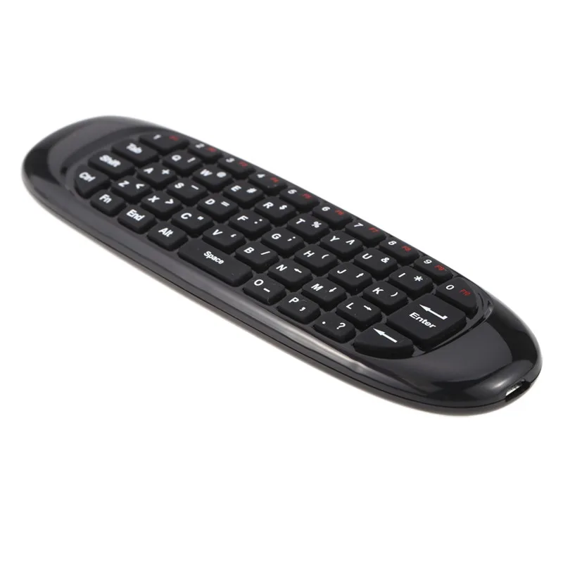 Русский Английский Португальский C120 Fly Air mouse 2,4G мини беспроводная клавиатура Пульт дистанционного управления с перезарядкой для ПК Android tv Box