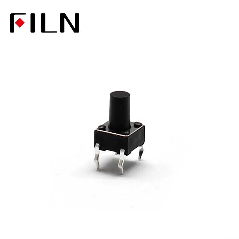 FL7 010 6 * 6J H9 50 шт. 6x6x9мм переключатель Такт кнопочный 12 В медный 4PIN DIP