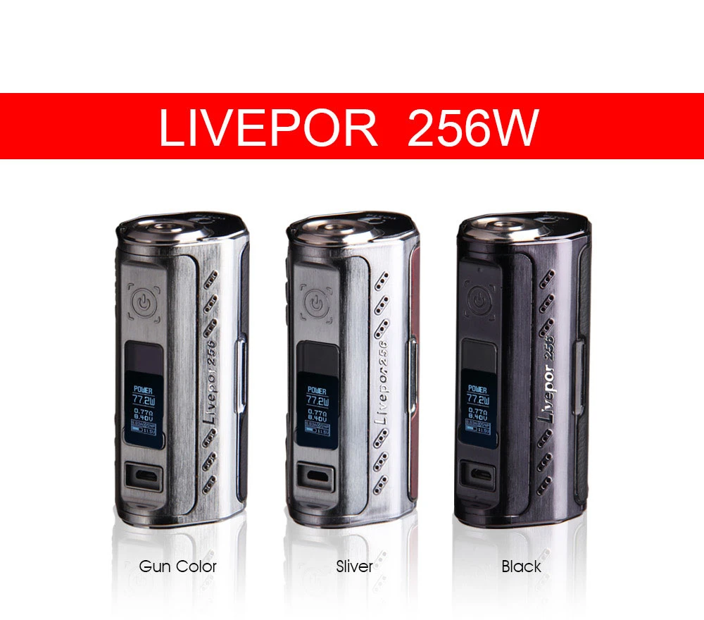 Yosta livepor 256 w коробка мод термоконтроль вэйпинга бокс модификации питание от 3 18650