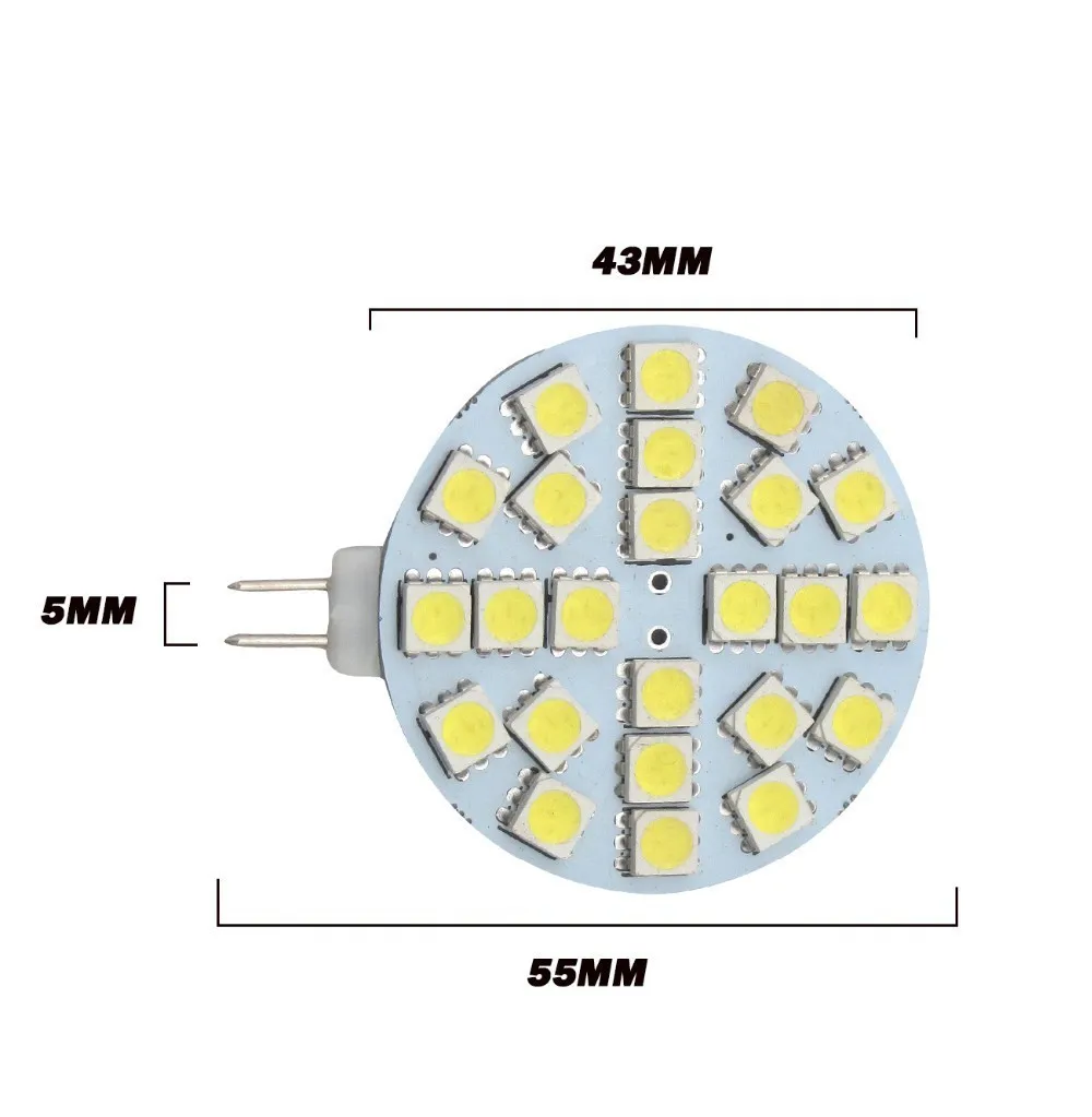 3 шт. 5050 SMD чип G4 морской Кемпер светодиодное освещение RV лампа Светодиодная 360
