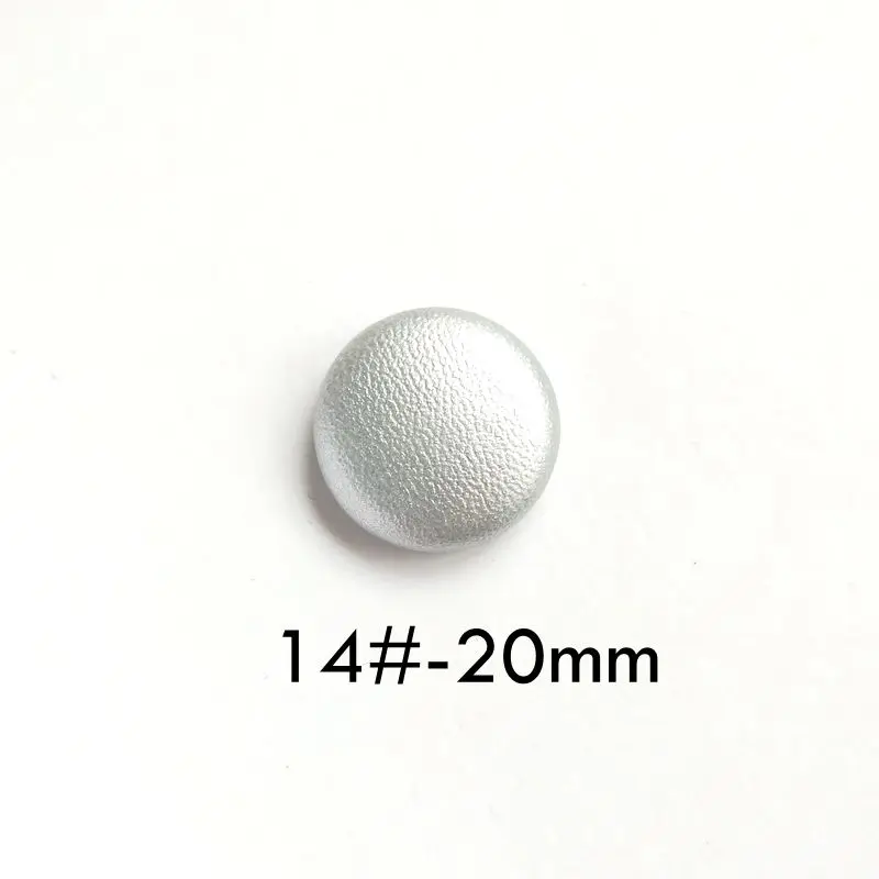 20mm-14 15 мм 20 искусственная кожа круглая ткань Пряжка DIY Кнопка ювелирные изделия материал домашний серьги фасоль аксессуары упаковка из 10 - Цвет: 20mm-14