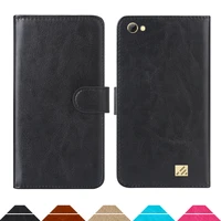 luxury wallet case for oukitel c5c5 pro pu leather retro flip cover magnetic fashion cases strap