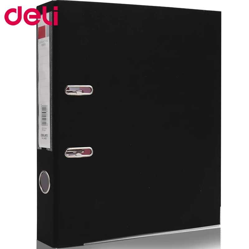 Deli documents holder office supply black 215*310*55 мм ПВХ A4 Рычаг arch file наполнитель продуктов|office document