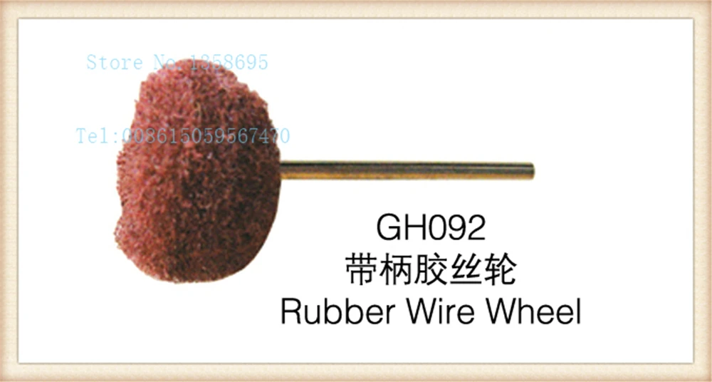 

Hot GH092 rubber wire wheel polishing wheels handle Wire Wheel100pcs/pack jewelry tools,Mounted Cloth Wheel Brushes,good quality
