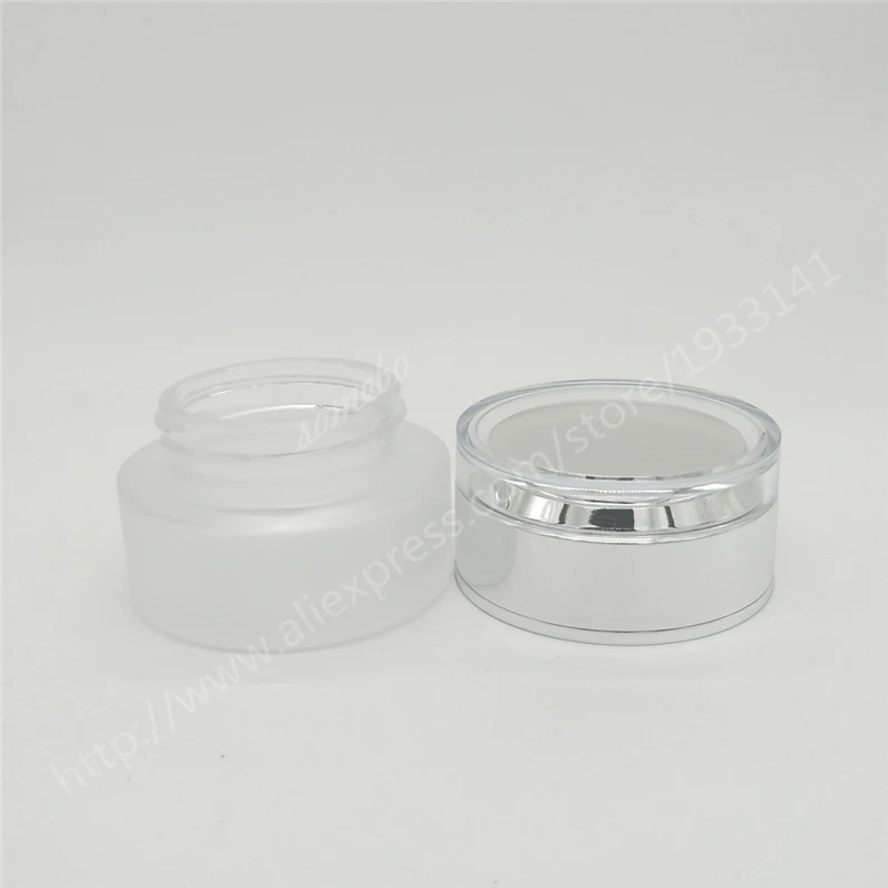 

500pcs/lot 20G 30G 50 G Frosted Glass Cream Jar, Glass Jar for Eye Cream and Lipstick, Senior Cream Bottle