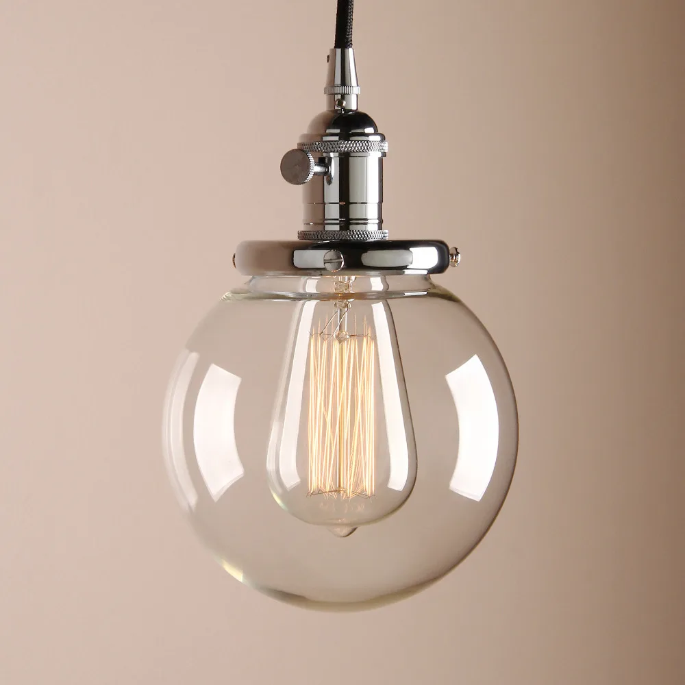 Permo 5 9 &quotВинтажная подвеска в виде стеклянного шара современные подвесные лампы