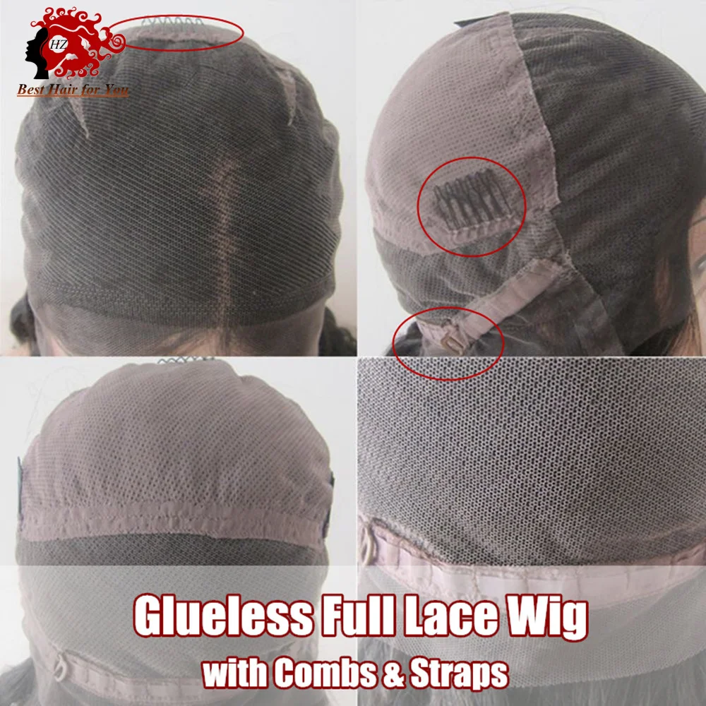 Новый Приход Девы Перуанской Бесклеевой Человеческие Волосы Full Lace Парики с