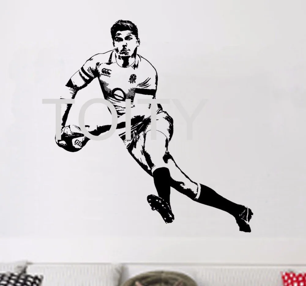 Owen Farrel регби Настенная Наклейка английский Юнион плеер Виниловая наклейка для