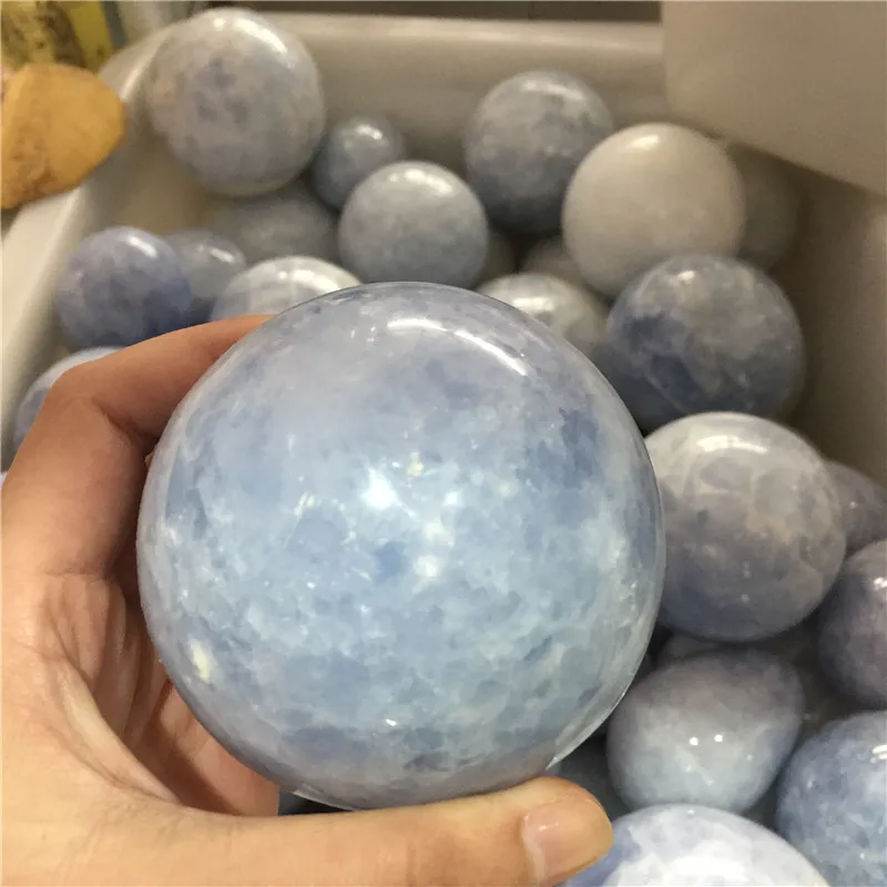 Оптовая продажа полированный кварцевый шар Celestite для украшения дома | Дом и сад