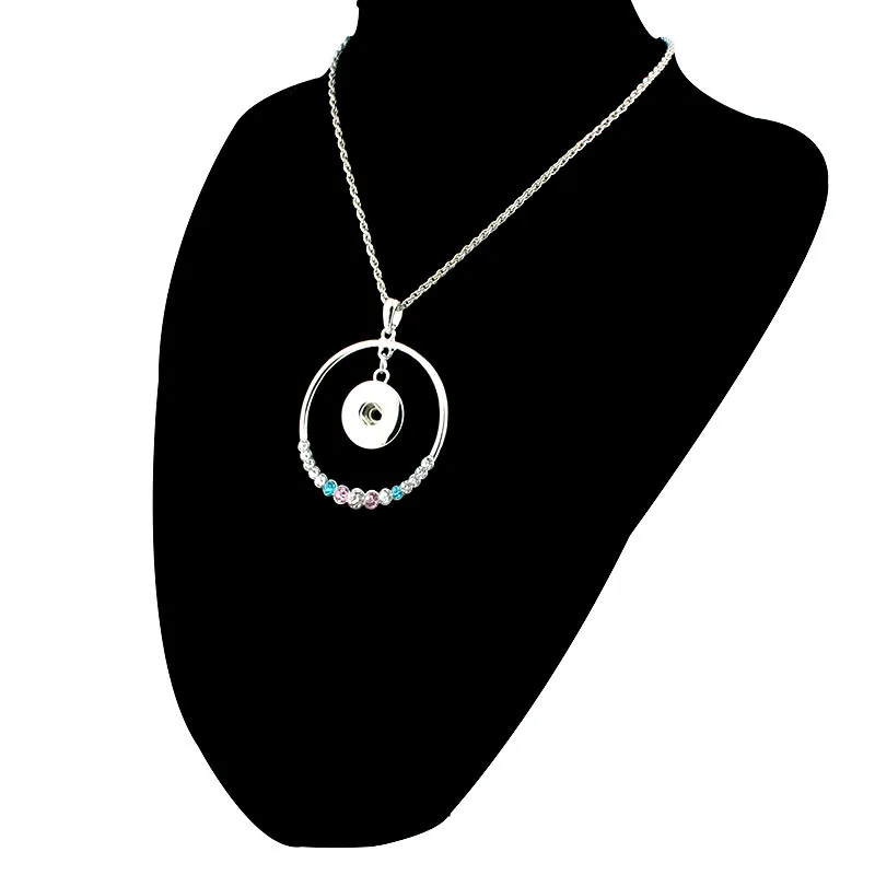 Wholesale Religion two rounds 18mm Snap Button Jewelry Interchangeable Pendants Necklace Without Rope Chain | Украшения и