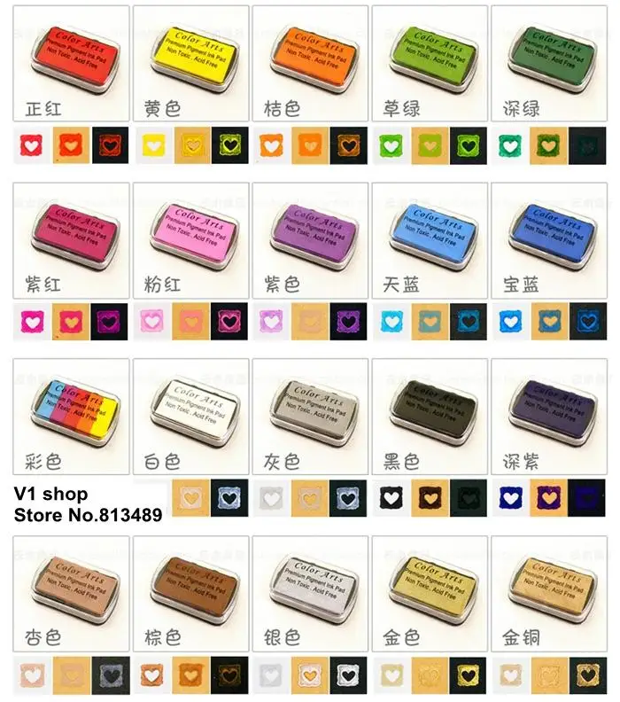 Винтажная подушечка с чернилами для скрапбукинга большой штамп отпечатков