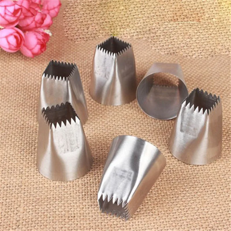 1PC Piping Nozzle #F01/F02 Icing Russian Pastry Tips Cupcake Nozzles Baking Mold Cake Decoration Tool | Дом и сад