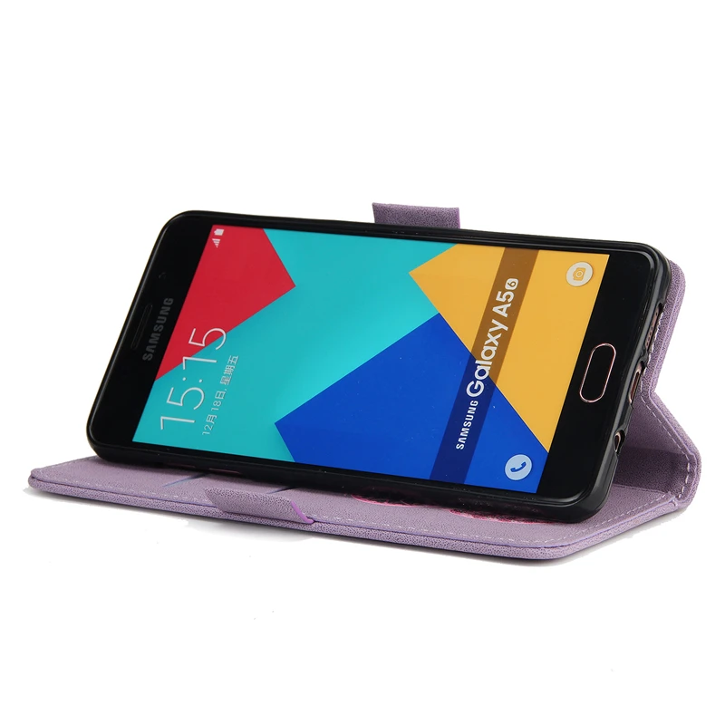Роскошный чехол для Samsung Galaxy A5 2016 флип искусственная кожа + Защитная силиконовая