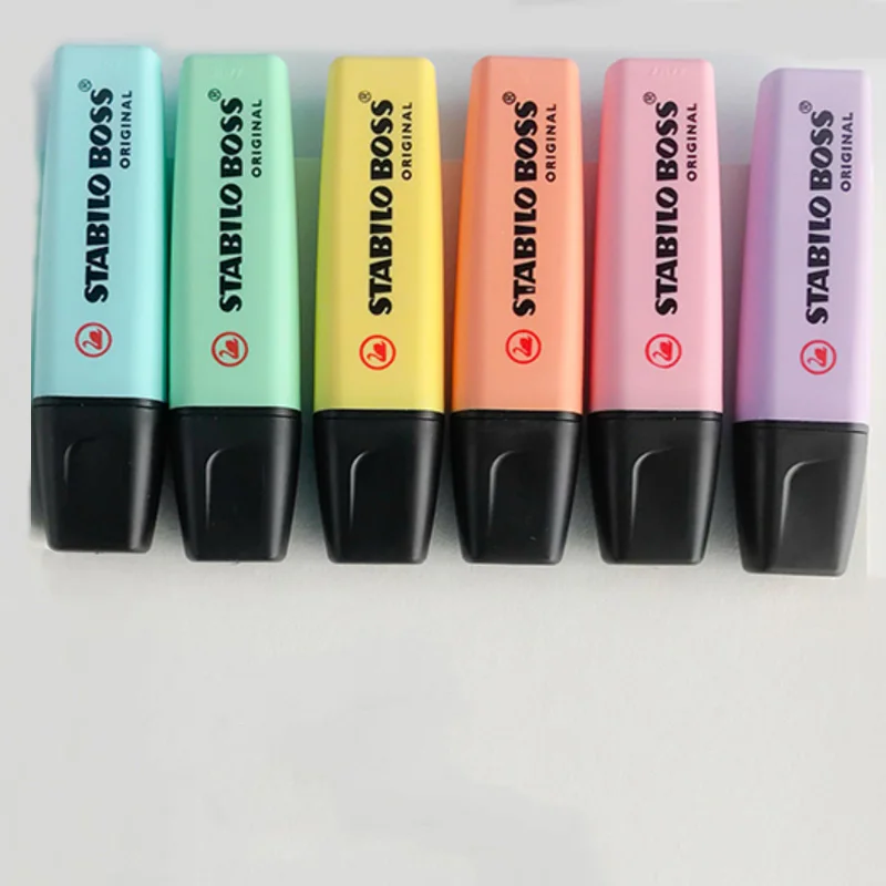 Немецкая Stabilo macarons Пастель цветной маркер студенты картина в стиле аниме ручная