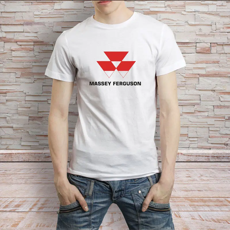Massey ferguson сельское хозяйство логотип Футболка Для мужчин Tee|Мужские футболки| |